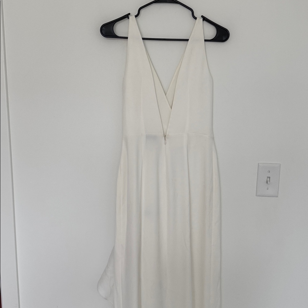 Sachin & Babi Courtney Ruffle Maxi Gown, Off White Ivory - Size 0 - Picture 6 of 9